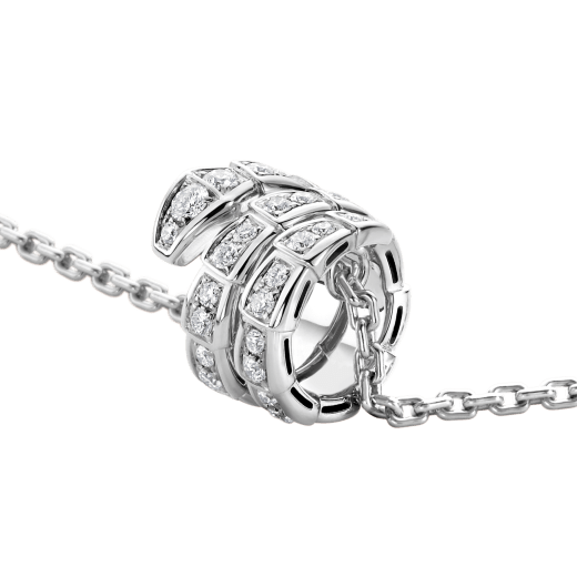 [Shinejoy]SERPENTI  NECKLACE DOUBLE RING DIAMOND
