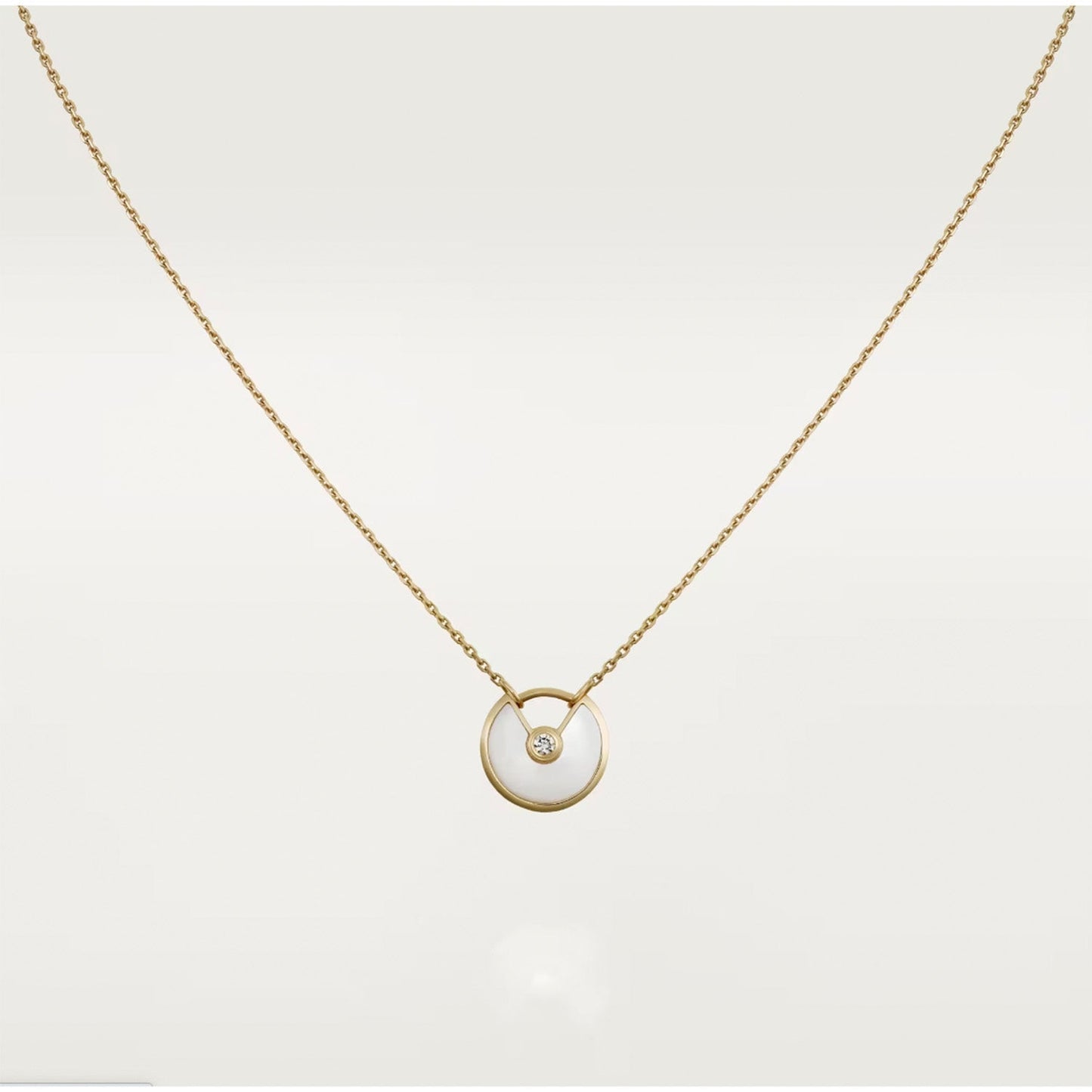 [Shinejoy]AMULETTE ROSE GOLD MOP NECKLACE