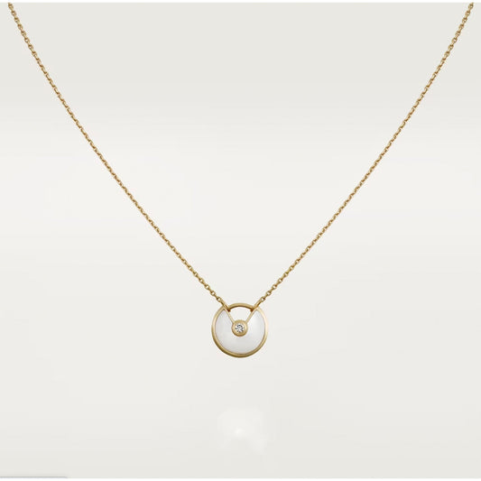 [Shinejoy]AMULETTE ROSE GOLD MOP NECKLACE