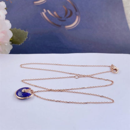 [Shinejoy]AMULETTE ROSE GOLD AGATE NECKLACE