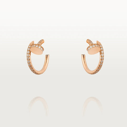 [Shinejoy]JUSTE EARRINGS 12.75MM PINK GOLD DIAMOND