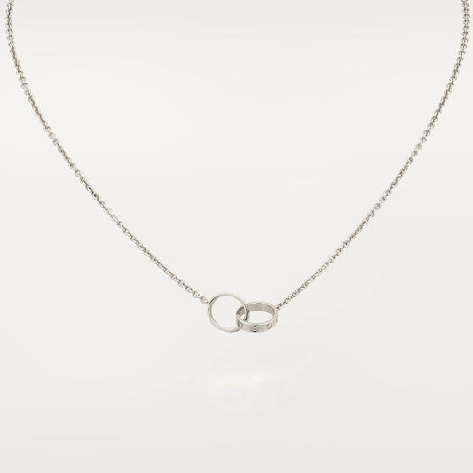 [Shinejoy]LOVE NECKLACE PINK GOLD AND SILVER