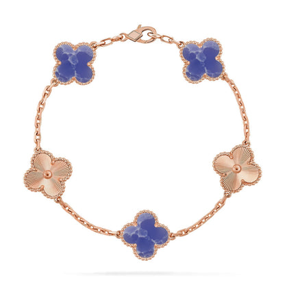 [⭐Shinejoy]CLOVER 5 MOTIF BLUE VEINS BRACELET COLLECTION