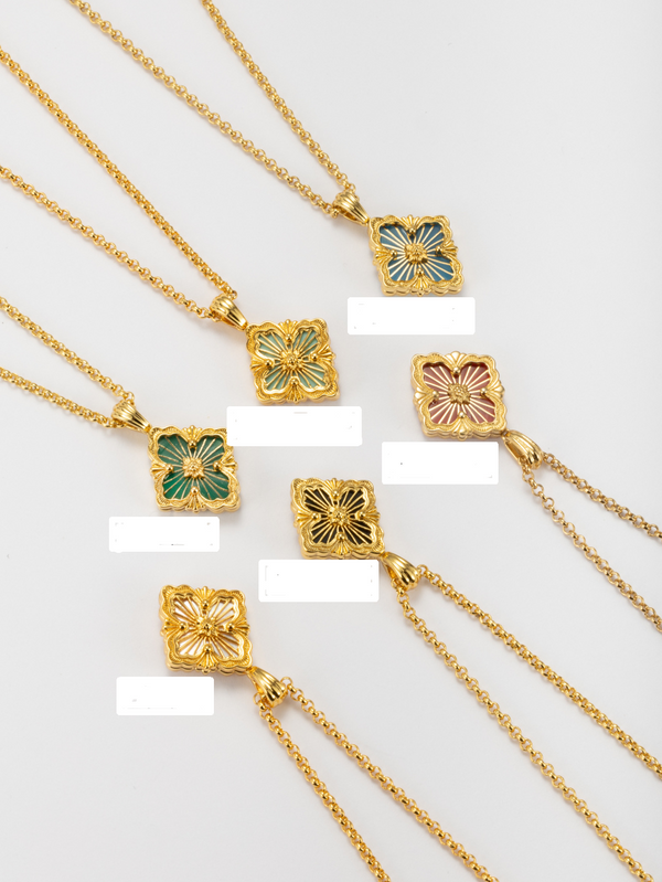 [?shinejoy] B.C.L PETIT COLLIER ÉMAILLÉ (Divers coloris)