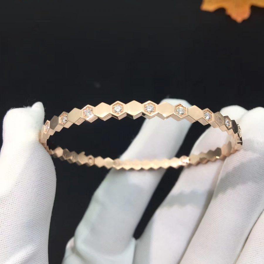 [Shinejoy]BEE LOVE PINK GOLD DIAMOND BRACELET