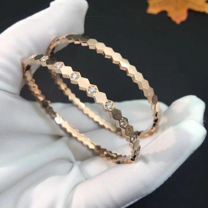 [Shinejoy]BEE LOVE PINK GOLD DIAMOND BRACELET