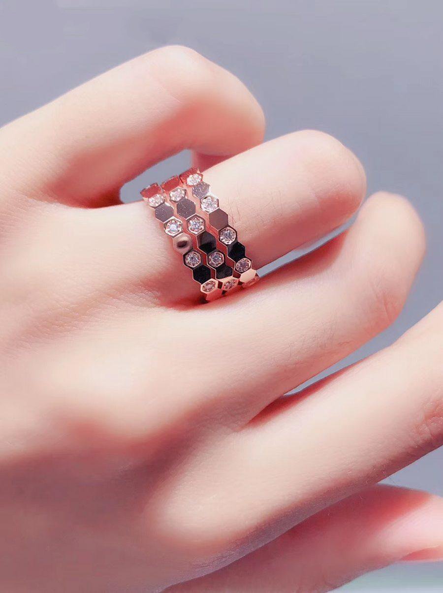 [Shinejoy]BEE LOVE RING PINK GOLD DIAMOND
