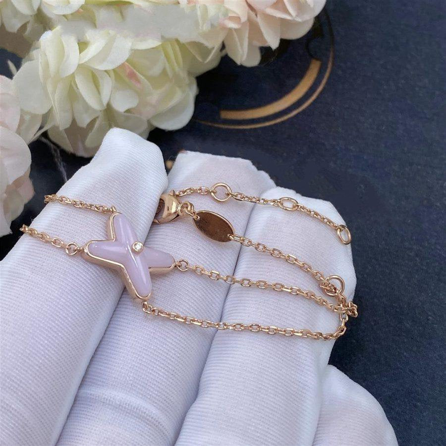 [Shinejoy]JEUX BRACELET PINK MOP PINK GOLD 1 DIAMOND