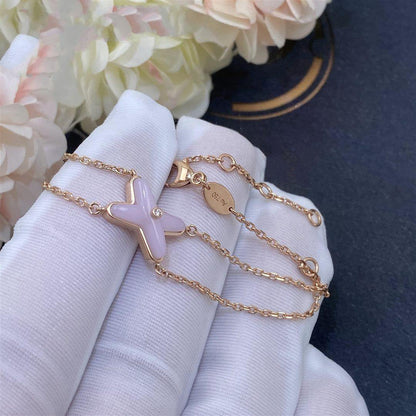 [Shinejoy]JEUX BRACELET PINK MOP PINK GOLD 1 DIAMOND