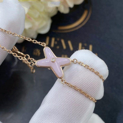[Shinejoy]JEUX BRACELET PINK MOP PINK GOLD 1 DIAMOND