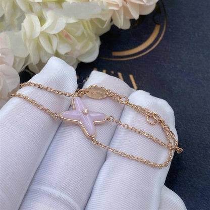 [Shinejoy]JEUX BRACELET PINK MOP PINK GOLD 1 DIAMOND
