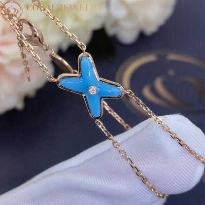 [Shinejoy]JEUX BRACELET TURQUOISE PINK GOLD 1 DIAMOND