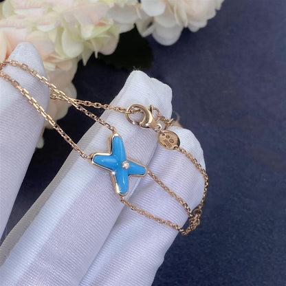 [Shinejoy]JEUX BRACELET TURQUOISE PINK GOLD 1 DIAMOND
