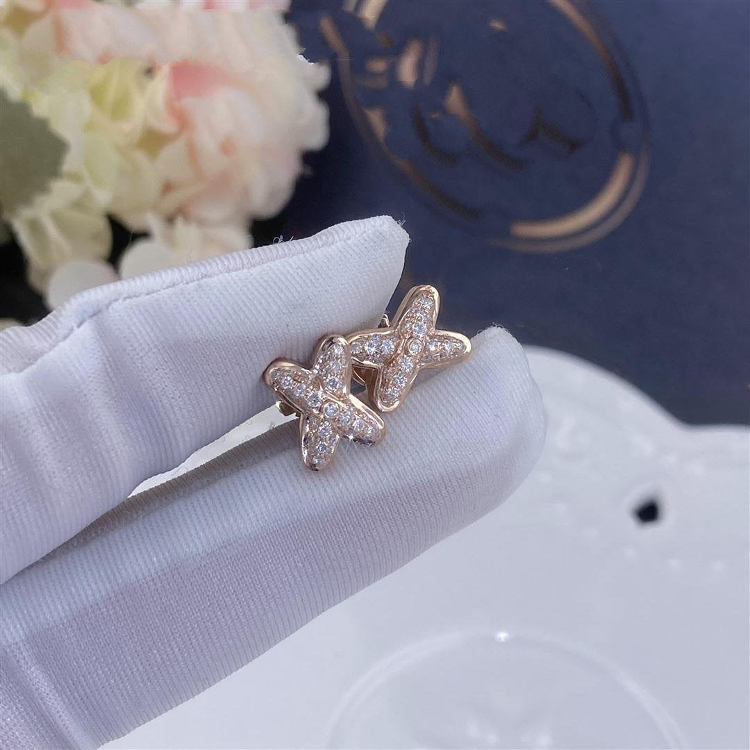 [Shinejoy]JEUX DE PINK GOLD DIAMOND EARRINGS