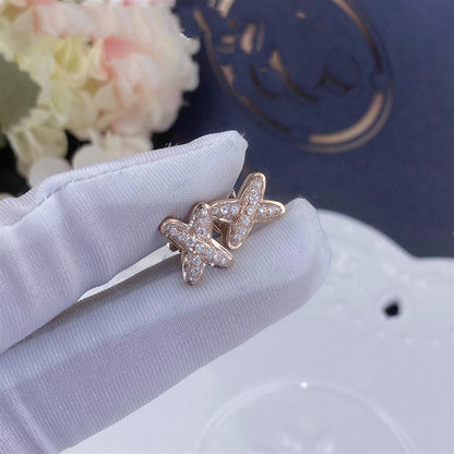 [Shinejoy]JEUX DE PINK GOLD DIAMOND EARRINGS