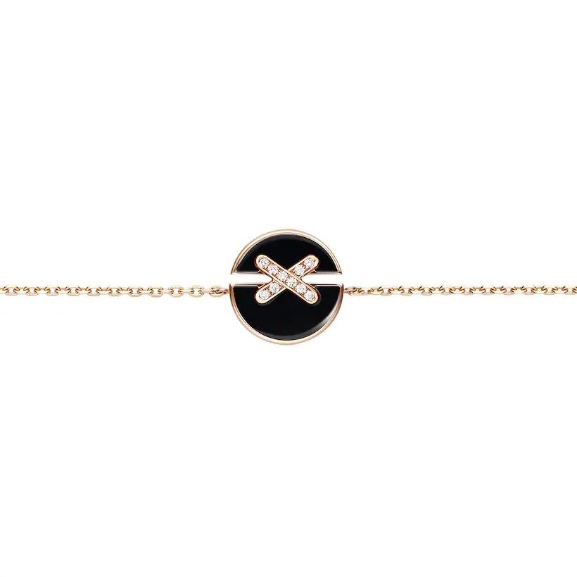 [Shinejoy]JEUX DE BRACELET ONYX PINK GOLD DIAMOND