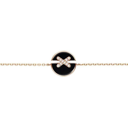 [Shinejoy]JEUX DE BRACELET ONYX PINK GOLD DIAMOND