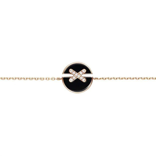 [Shinejoy]JEUX DE BRACELET ONYX PINK GOLD DIAMOND