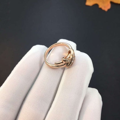 [Shinejoy]JEUX DE PINK GOLD DIAMOND RING