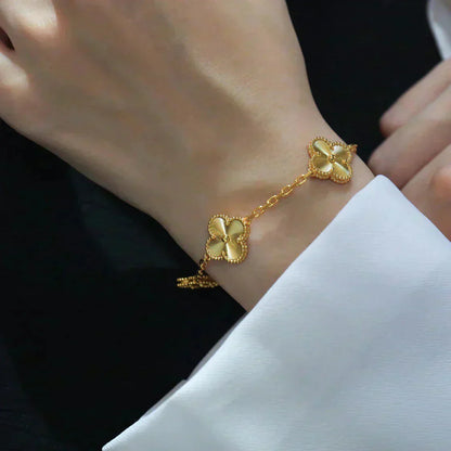[⭐Shinejoy] COLLECTION BRACELET LASER 5 MOTIFS CLOVER