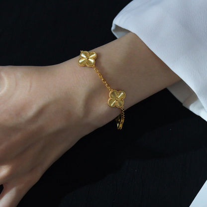 [⭐Shinejoy] COLLECTION BRACELET LASER 5 MOTIFS CLOVER