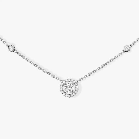 [Shinejoy]Collier Diamant 0,20ct Forme Brillant Joy