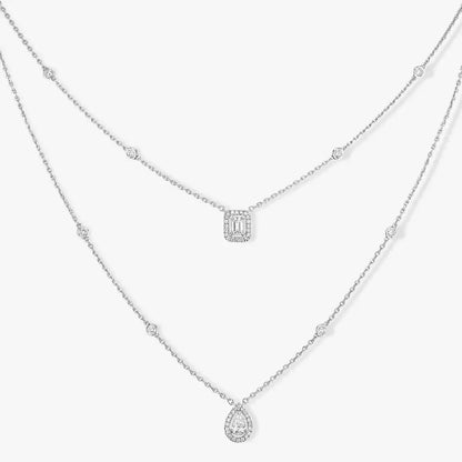 [Shinejoy]Diamond Necklace My Twin 2 Rows
