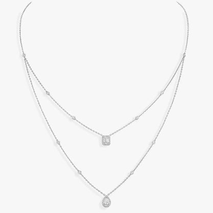 [Shinejoy]Diamond Necklace My Twin 2 Rows