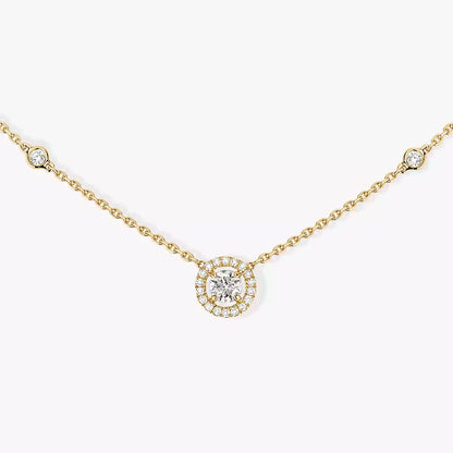 [Shinejoy]Diamond Necklace 0,20ct Brilliant Shape Joy
