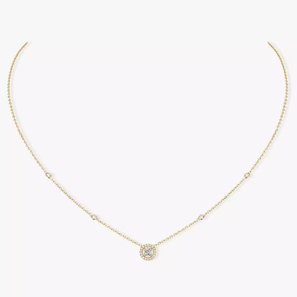 [Shinejoy]Diamond Necklace 0,20ct Brilliant Shape Joy