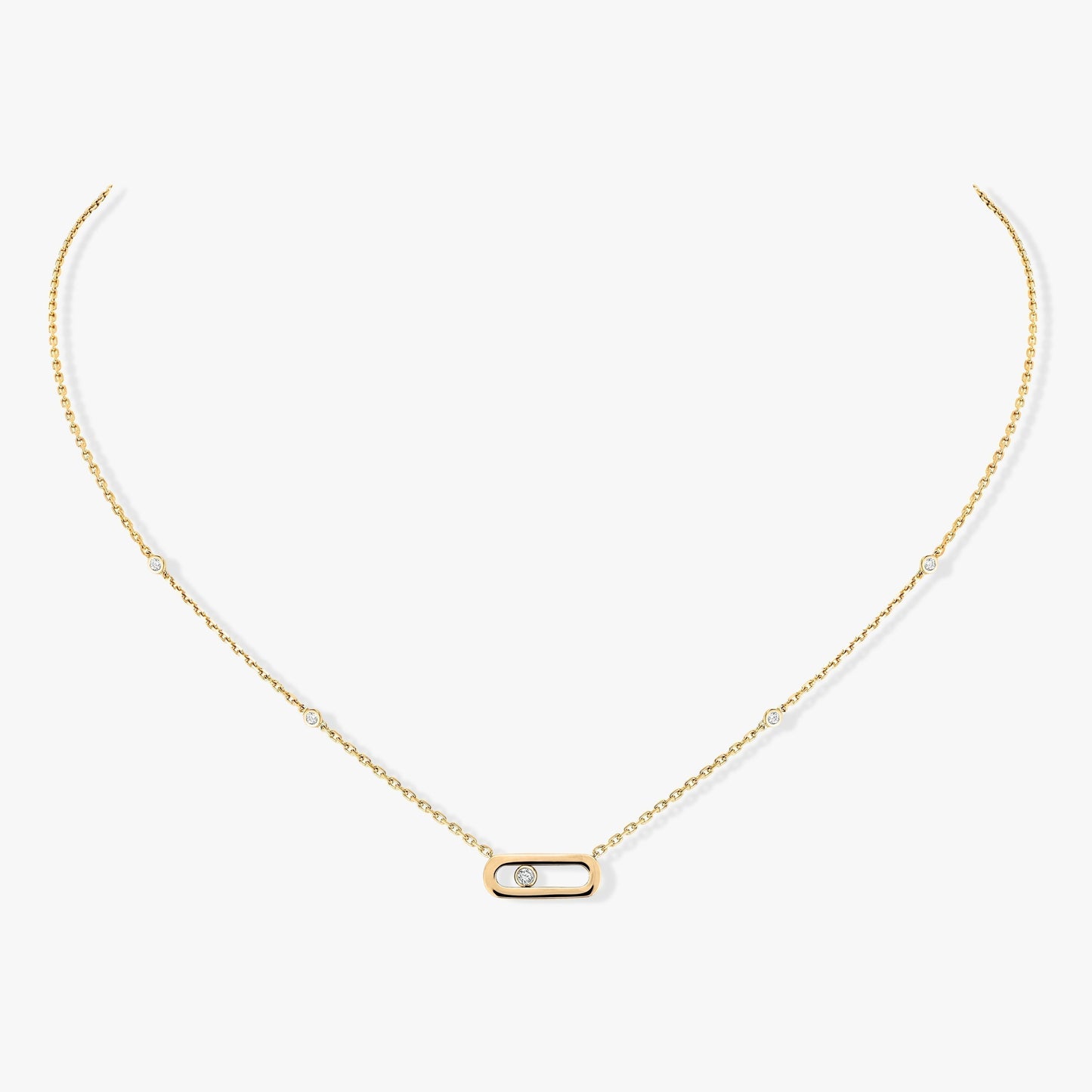[Shinejoy]MOVE UNO DIAMOND NECKLACE