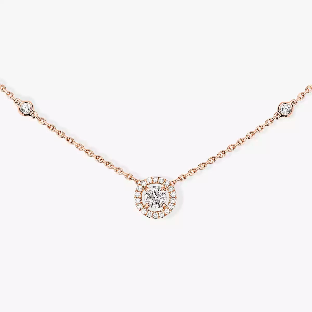 [Shinejoy]Diamond Necklace 0,20ct Brilliant Shape Joy