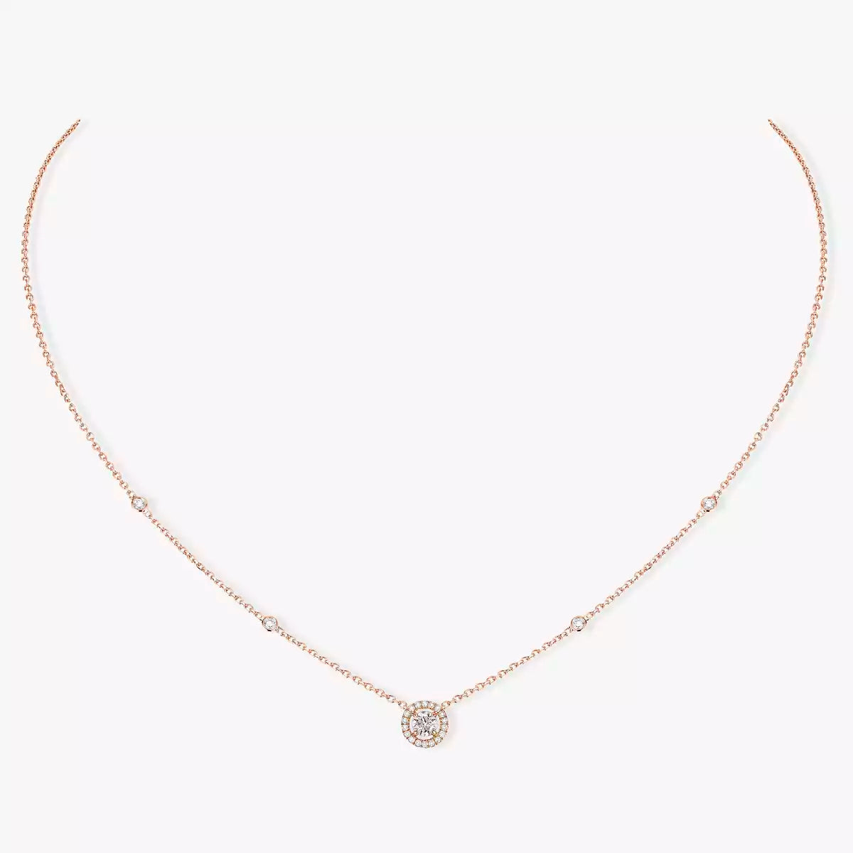 [Shinejoy]Diamond Necklace 0,20ct Brilliant Shape Joy