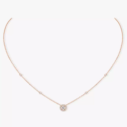 [Shinejoy]Diamond Necklace 0,20ct Brilliant Shape Joy