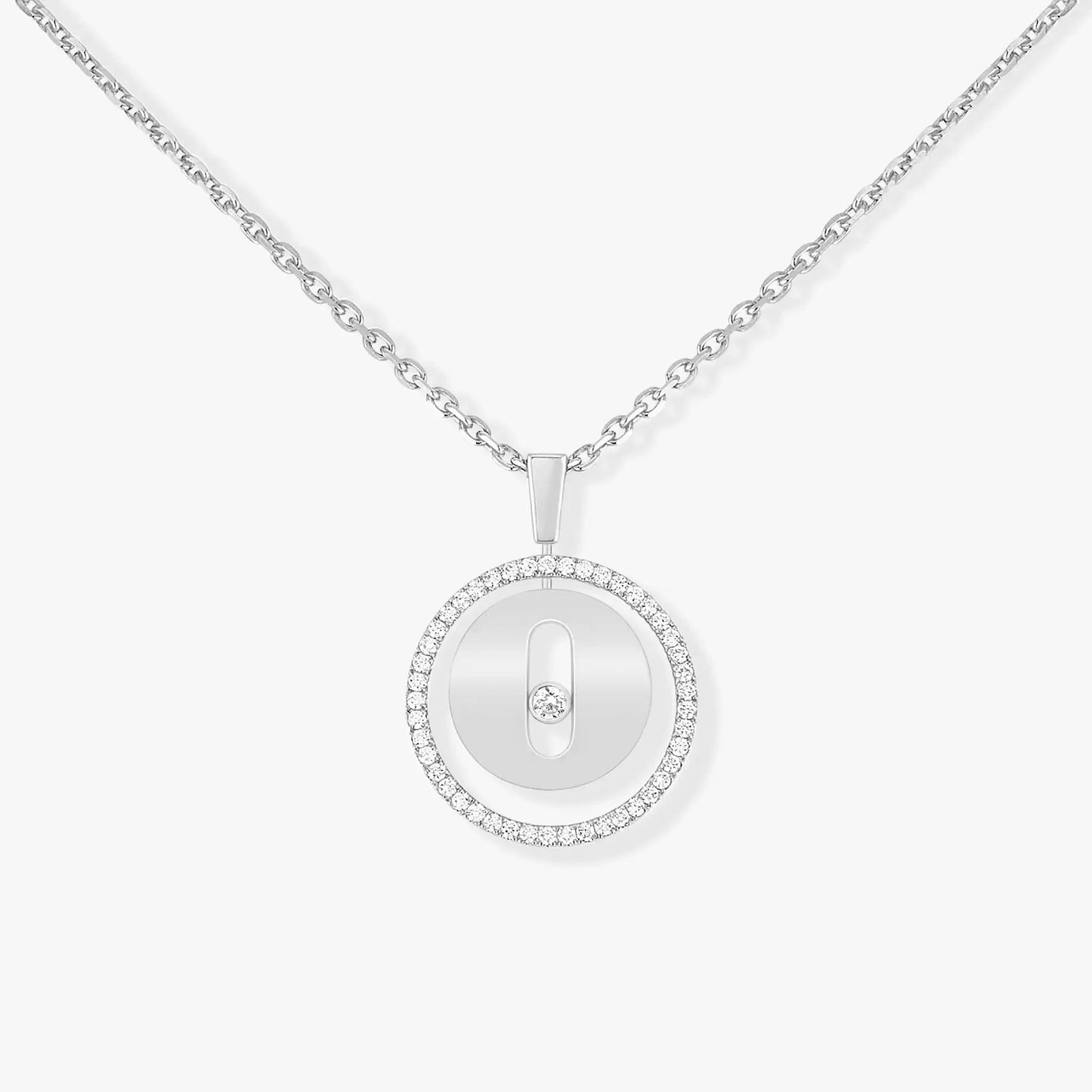 [Shinejoy]Demo MOVE PM NECKLACE SILVER DIAMOND