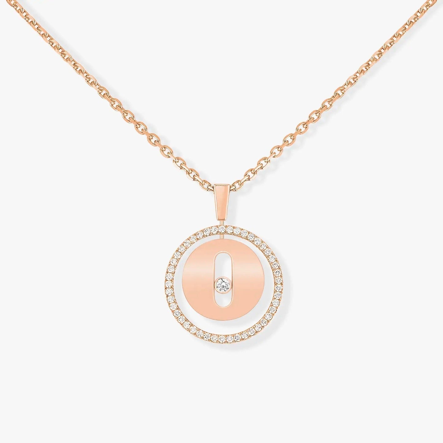 [Shinejoy]Demo MOVE PM NECKLACE PINK GOLD DIAMOND