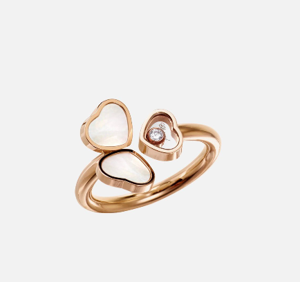 [Shinejoy]Rose Gold Cho p ard Ring