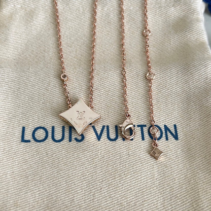 [Shinejoy]BLOSSOM PENDENTIF OR ROSE ET DIAMANT