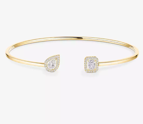 [Shinejoy]M Bracelet double diamant délicat