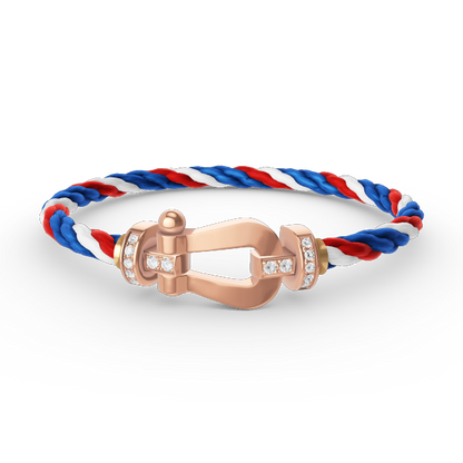 [Shinejoy]FORCE LARGE HORSESHOE HALF DIAMOND BRACELET ROSE GOLD