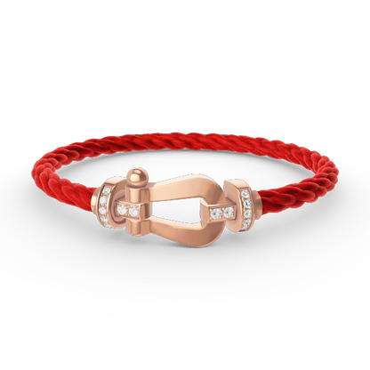 [Shinejoy]FORCE LARGE HORSESHOE HALF DIAMOND BRACELET ROSE GOLD