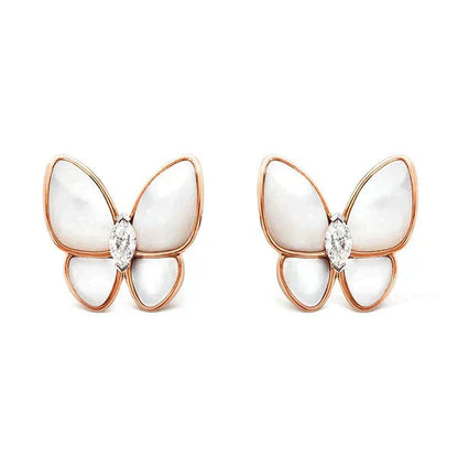 [Shinejoy]BUTTERFLY MOP DIAMOND EARRINGS