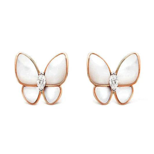 [Shinejoy]BUTTERFLY MOP DIAMOND EARRINGS