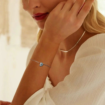 Bracelets maillons Coquillages Bleus