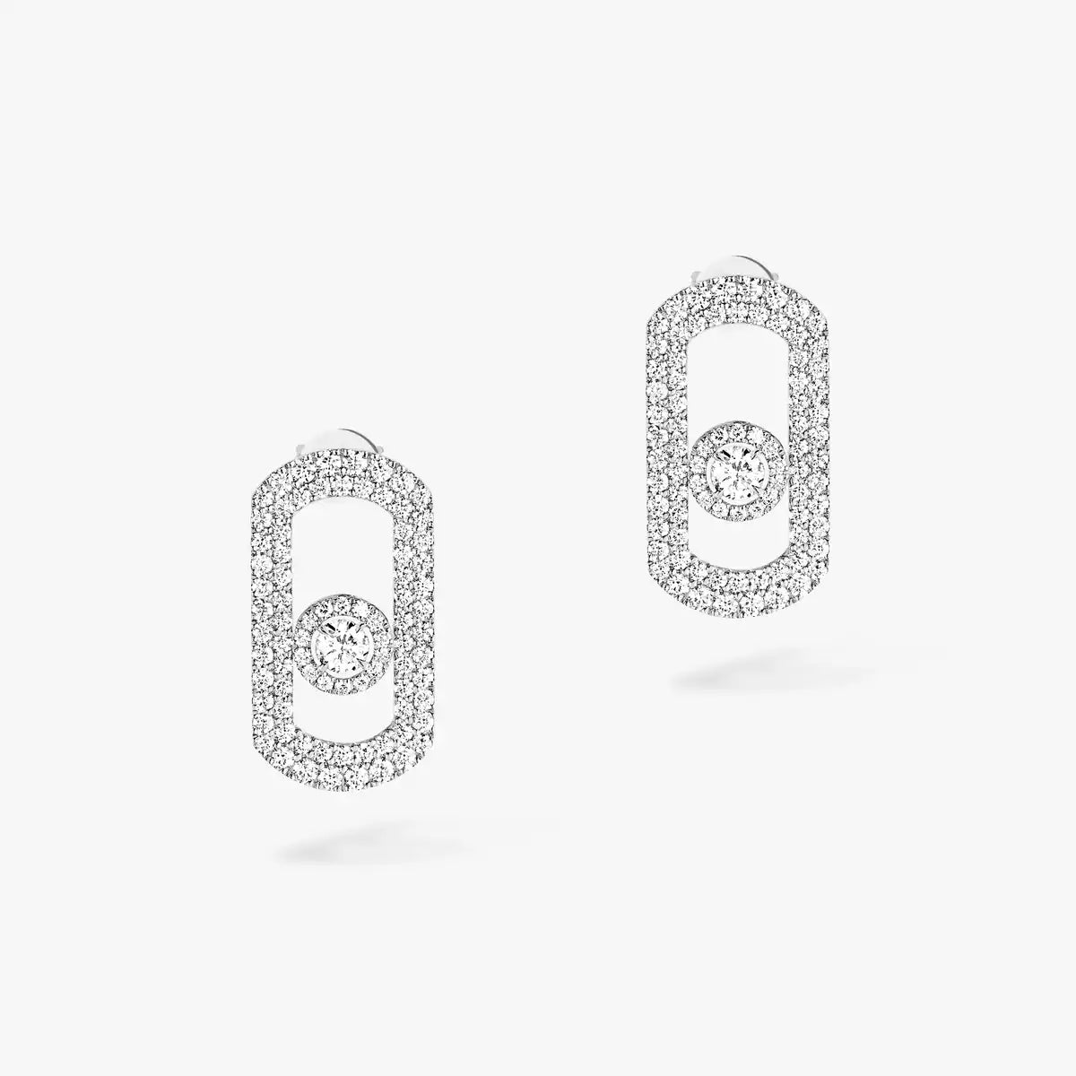 [Shinejoy]So Move Pave_-Set Diamond Earrings in Silver