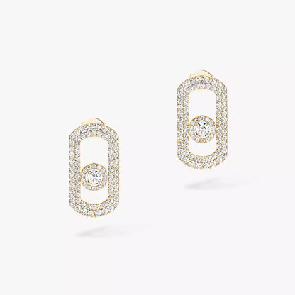 [Shinejoy]So Move Pave_-Set Diamond Earrings in Silver