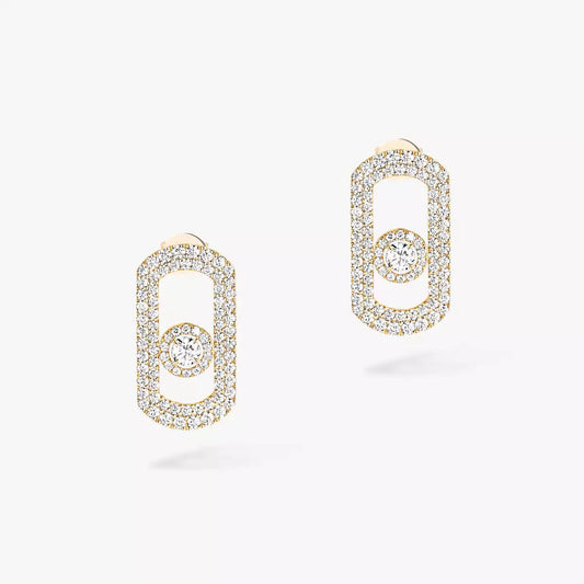 [Shinejoy]Boucles d'oreilles Pave_-Set Diamond en argent
