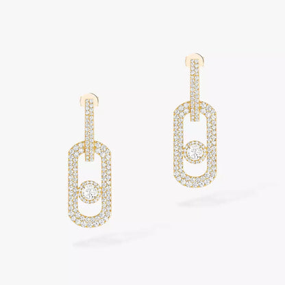[Shinejoy]So Move XL Pave_-Set Diamond Pendant Earrings