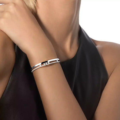 [Shinejoy]Move Romane Diamond Bangle Bracelet