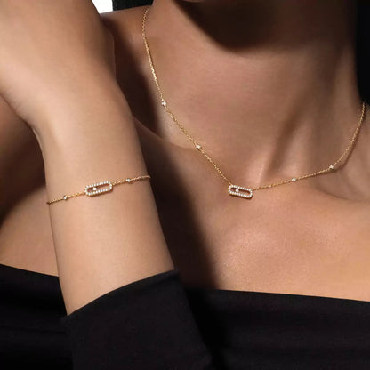 [Shinejoy]Diamond Necklace Move Uno